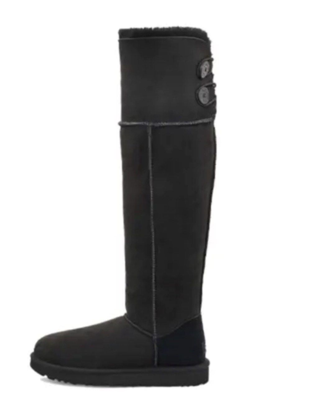 New UGG Bailey Over the Knee Black Tall Button Boots